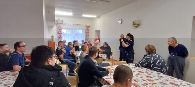 7 lutego 2024 r. – Prelekcja funkcjonariuszy Komendy Powiatowej Policji w Białobrzegach